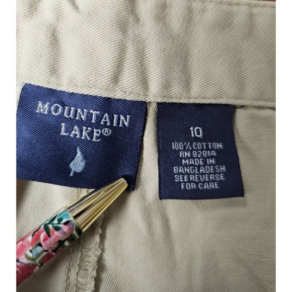 Mountain Lake Basic Light Beige High Rise Cotton Capri Pants Size 10 - Picture 2 of 3